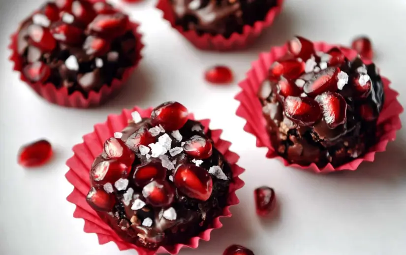 Pomegranate Dark Chocolate Bites