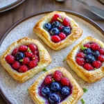 blueberry and strawberry breakfast pastries