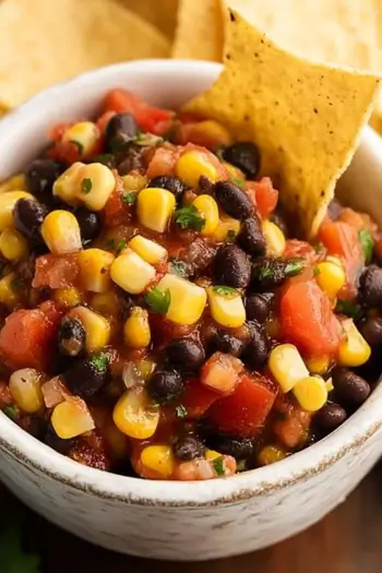 fresh and zesty Black Bean & Corn Salsa 
