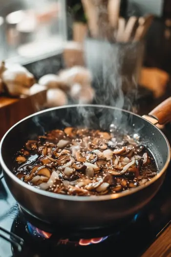 mushroom ramen bowl