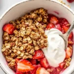 Almond Flour Strawberry Crisp
