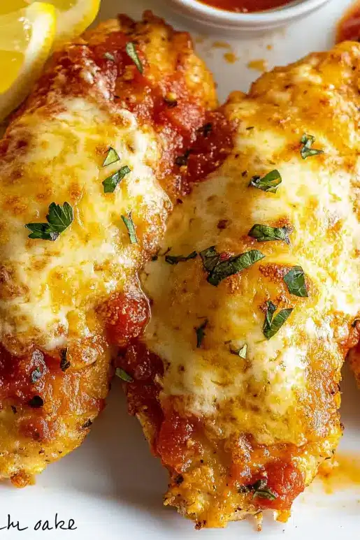 Baked chicken parmesan