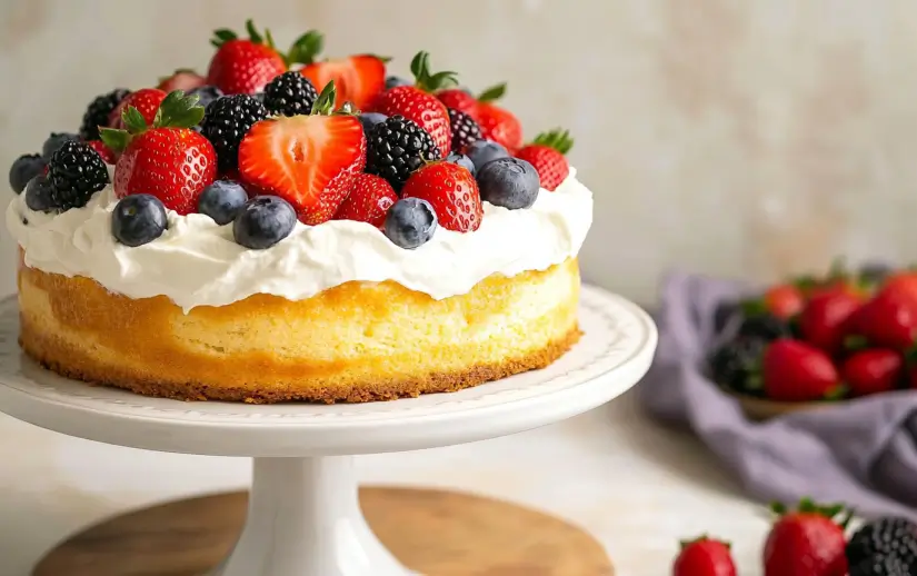 Berries and Cream Cake