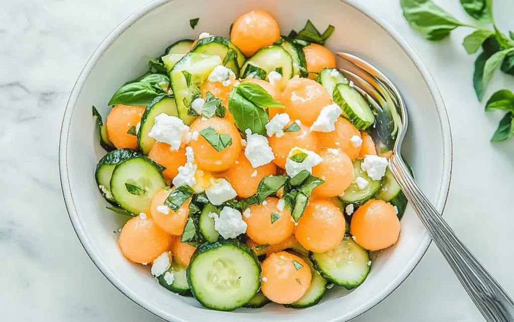 Cantaloupe Cucumber Salad