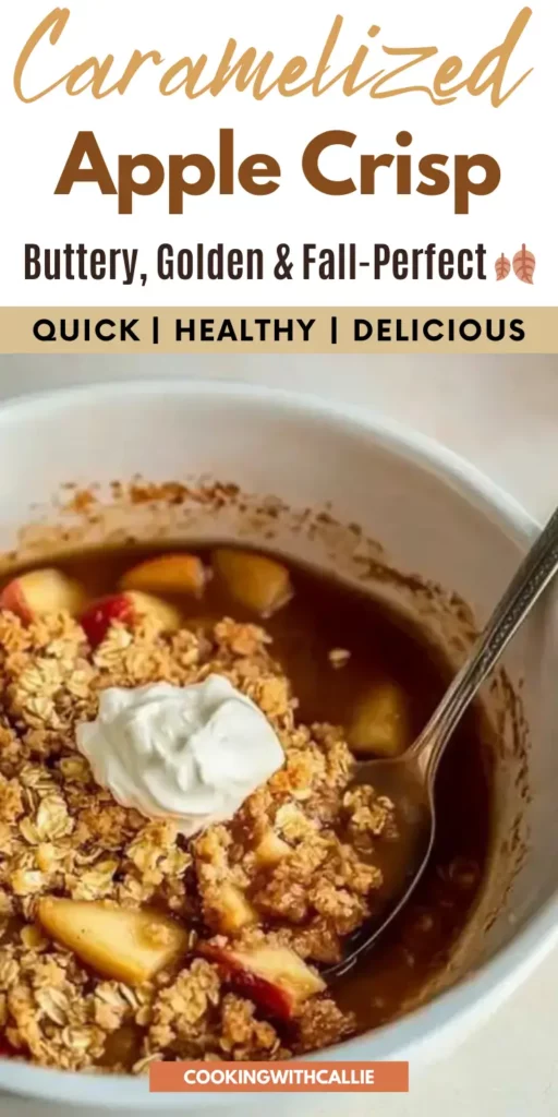 🍎 Caramelized Apple Crisp 🥄 Buttery, Golden & Fall-Perfect 🍂