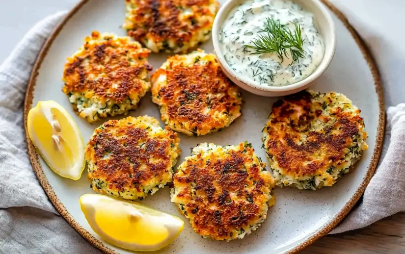 # Crispy Salmon Patties Recipe: Quick, Budget-Friendly, and Flavor-Packed Salmon patties are one of those timeless, comfort food recipes that never go out of style. Whether you’re craving something cozy and homemade, or you're just looking for a quick meal that packs a punch in both flavor and nutrition, this **crispy salmon patties recipe** hits all the right notes. Right after the first bite, you’ll understand why this dish is a go-to for busy weeknights, lazy Sunday dinners, or even meal prep. These salmon patties are golden and crispy on the outside, tender and flaky inside, and made with ingredients you probably already have in your pantry. Let’s dive into everything that makes this recipe a must-have in your dinner rotation. ## Why You’ll Love This Recipe ### Key Benefits There are plenty of reasons these salmon patties are about to become a regular on your table: * **Quick and Easy** – You can have them on your plate in about 30 minutes from start to finish. * **Budget-Friendly** – Using canned salmon makes this recipe accessible without skimping on taste. * **Meal-Prep Approved** – These freeze beautifully and reheat well, making them perfect for weekly planning. * **Family-Friendly** – The crispy texture and mild flavor appeal to both adults and picky eaters alike. ### Taste & Texture Expect a crispy, golden crust that gives way to a soft and savory center. Each bite is filled with the rich, slightly smoky taste of salmon, balanced by fresh herbs, onion, and a subtle zest of lemon. The panko breadcrumbs add the perfect crunch without overpowering the fish. ### Dietary Attributes This recipe is: * High-protein * Naturally dairy-free * Easily made gluten-free with a simple breadcrumb swap ## Ingredients & Substitutions ### Ingredient List Here’s what you’ll need: * 2 (6-ounce) cans of pink salmon, drained and flaked * 1 large egg * 1/3 cup mayonnaise * 1/2 cup panko breadcrumbs (or gluten-free crumbs) * 1/4 cup finely diced red onion * 1/4 cup chopped fresh parsley * 1 tablespoon Dijon mustard * 1 tablespoon lemon juice * Salt and pepper to taste * 2 tablespoons olive oil for pan-frying ### Notes on Quality Use good-quality canned salmon for the best flavor. Look for wild-caught varieties when possible. Panko breadcrumbs are preferred for extra crispiness, but any kind will do in a pinch. Fresh herbs really make a difference—parsley adds brightness, but you can also try dill or chives. ### Possible Substitutions * **Breadcrumbs** – Use almond flour for a low-carb version or gluten-free panko for dietary needs. * **Red onion** – Shallots or green onions work great too. * **Mayonnaise** – Greek yogurt can be swapped in for a lighter option. ## Step-by-Step Instructions 1. **Prep the Mix**: In a large mixing bowl, combine the flaked salmon, egg, mayonnaise, panko, red onion, parsley, Dijon, lemon juice, salt, and pepper. 2. **Form Patties**: Use your hands to form the mixture into 6 to 8 patties. They should be compact but not overly dense. 3. **Chill (Optional but Helpful)**: For firmer patties, chill in the fridge for 10–15 minutes before cooking. 4. **Heat the Oil**: Warm the olive oil in a large skillet over medium heat. 5. **Cook the Patties**: Place the patties in the skillet, without crowding. Cook for 4–5 minutes per side or until golden brown and crispy. 6. **Serve**: Transfer to a plate lined with paper towels to drain any excess oil. Serve warm with your favorite dip or sauce. ## Expert Tips & Tricks ### Best Practices * Drain your salmon well to avoid soggy patties. * Use a nonstick skillet or cast iron pan for the best sear. * Don’t skip the lemon juice—it lifts the entire flavor profile. ### Common Mistakes * **Too wet?** Add more breadcrumbs a tablespoon at a time. * **Falling apart?** Make sure your mixture is well-combined and the patties are compact before frying. ### Time-Saving Tips * Make the mixture ahead and refrigerate up to 24 hours. * Double the batch and freeze half for a no-fuss dinner next week. ## Serving Suggestions ### Pairings These salmon patties pair beautifully with: * A fresh green salad or slaw (like in [this chicken cabbage stir fry](https://cookingwithcallie.com/chicken-cabbage-stir-fry-recipe/)) * Roasted veggies or sweet potato fries * Rice pilaf or quinoa for a heartier meal ### Presentation Ideas Stack them high on a plate with a dollop of sour cream or aioli on top, scatter with extra chopped herbs, and serve with lemon wedges. They also make a delicious filling for sandwiches or sliders. ### Beverage Pairings * White wines like Sauvignon Blanc or Chardonnay * Sparkling water with lemon or cucumber slices * Light beers or a chilled rosé ## Storage & Reheating ### Leftover Storage Let your patties cool completely, then transfer them to an airtight container. Store in the fridge for up to 3 days or freeze for up to 2 months. ### Reheating Methods * **Stovetop**: Reheat in a skillet over medium heat with a splash of oil for about 2 minutes per side. * **Oven**: Bake at 350°F for 10–12 minutes. * **Air Fryer**: Heat at 350°F for 5–6 minutes. ## Frequently Asked Questions ### Substitutions & Adjustments **Can I use fresh salmon instead of canned?** Absolutely! Just cook and flake it first. About 12 ounces of cooked salmon works. **What if I don’t like mayo?** Greek yogurt or sour cream can be used instead. **Can I make smaller patties for appetizers?** Yes! Just reduce the cook time slightly and serve with toothpicks or on a platter with dips. ### Troubleshooting **Patties falling apart?** Try chilling the mix first and be gentle when flipping. Also, check if the mixture is too wet. **Too dry?** Add a little more mayo or a splash of lemon juice to moisten the mix. ## Variations & Customizations ### Dietary Adaptations * **Gluten-Free**: Use gluten-free panko or crushed rice crackers. * **Low-Carb**: Swap breadcrumbs for almond flour or coconut flour. ### Flavor Twists * Add chopped dill or tarragon for a herbal boost. * Stir in a spoonful of capers or chopped pickles for briny contrast. * Spice it up with a dash of hot sauce or smoked paprika. ### Seasonal/Holiday Versions * Serve mini patties as appetizers for holiday gatherings. * Add fresh corn or grated zucchini in the summer months. * Incorporate warming spices like cumin and coriander for fall flavors. ## Conclusion These crispy salmon patties are the kind of recipe you’ll keep coming back to—simple, delicious, and endlessly adaptable. Whether you’re feeding a crowd or just craving something comforting and easy, this dish delivers. If you love fast and flavorful meals, be sure to check out [this chicken cabbage stir fry](https://cookingwithcallie.com/chicken-cabbage-stir-fry-recipe/) or try the wildly popular [sheet pan gnocchi](https://cookingwithcallie.com/sheet-pan-gnocchi-the-ultimate-easy-30-minute-dinner/) for a vegetarian-friendly dinner. And if you’re planning something romantic, [creamy chicken marsala](https://cookingwithcallie.com/creamy-chicken-marsala-recipe-a-perfect-valentines-day-dinner/) is a perfect fit. Let me know in the comments how your salmon patties turned out and tag me on [Pinterest](https://www.pinterest.com/recipescookingwithcallie/) if you share your creation—I love seeing your versions!