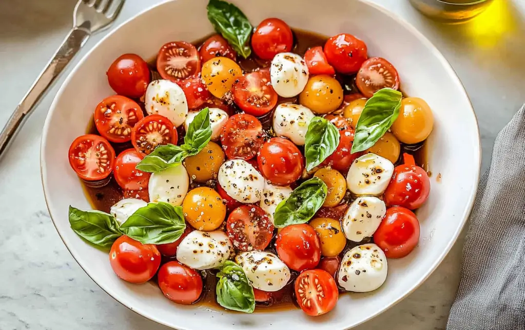 Fresh Cherry Tomato Caprese Salad