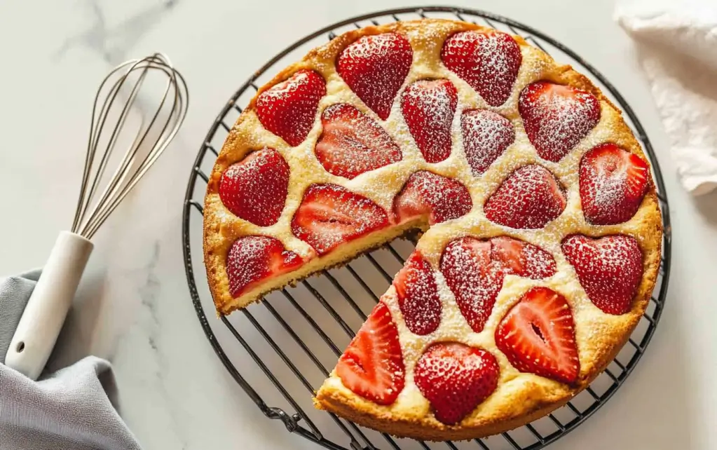 fresh strawberry cake