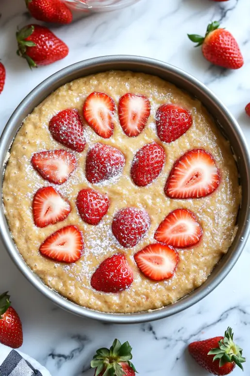 fresh strawberry cake