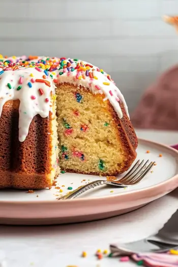 Homemade Funfetti Bundt Cake