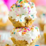 No Bake Funfetti Cheesecake Bites 🎉🧁