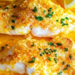 Lemon Parmesan Cod with Garlic Butter