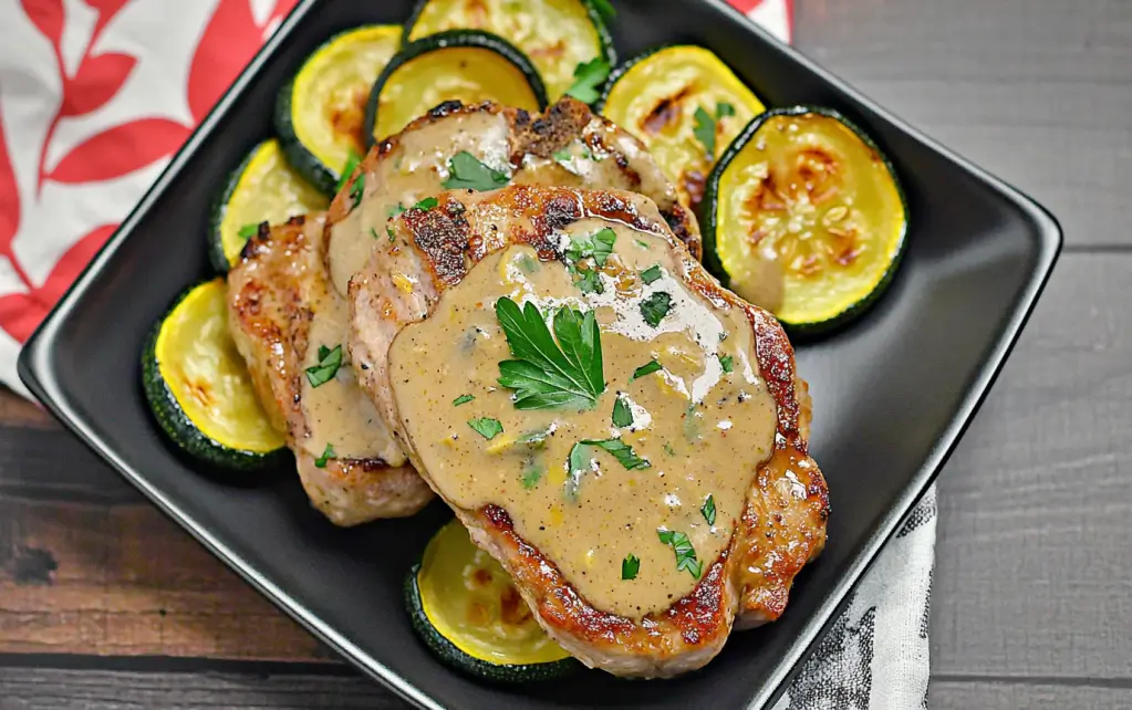 Pork Chops in Mustard Cream Sauce