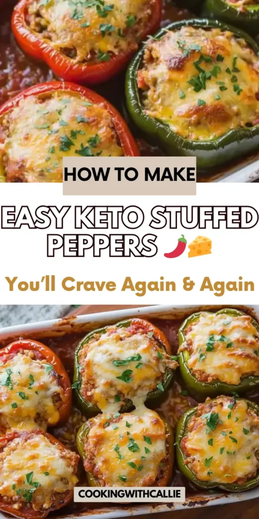 Easy Keto Stuffed Peppers You’ll Crave Again & Again 🌶️🧀	