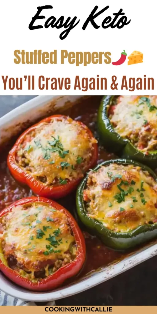Easy Keto Stuffed Peppers You’ll Crave Again & Again 🌶️🧀	