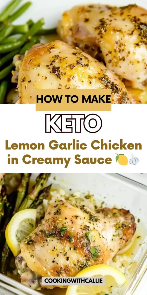 This Keto Lemon Garlic Chicken is pure creamy comfort in a skillet! 🍗✨ Juicy chicken thighs simmered in a rich lemon garlic sauce with a keto-friendly twist — it's low-carb, high-flavor, and done in under 30 minutes. Perfect for weeknight dinners or impressing guests without breaking your carb goals. Click for the full recipe and get ready to wow your taste buds