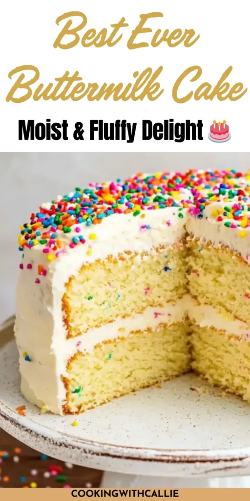 Best Ever Buttermilk Cake – Moist & Fluffy Delight 🎂