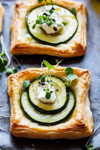 Zucchini tartlets