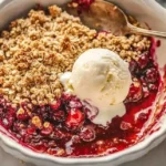 sour cherry crisp