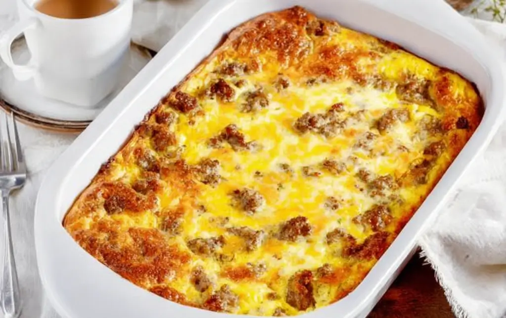 Breakfast Casserole with Biscuits