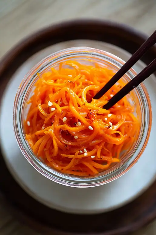 Spicy Korean Carrot Salad (Morkovcha) – Bold, Crunchy & Easy
