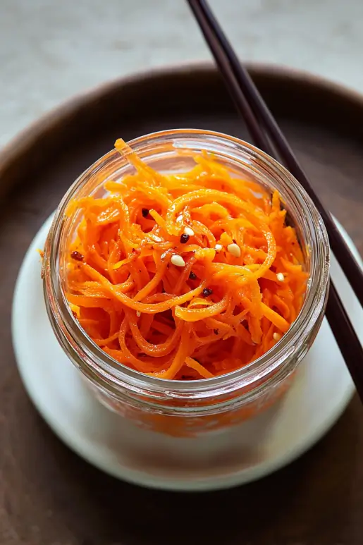 Spicy Korean Carrot Salad (Morkovcha) – Bold, Crunchy & Easy
