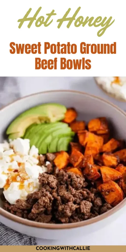 These Hot Honey Ground Beef Bowls
