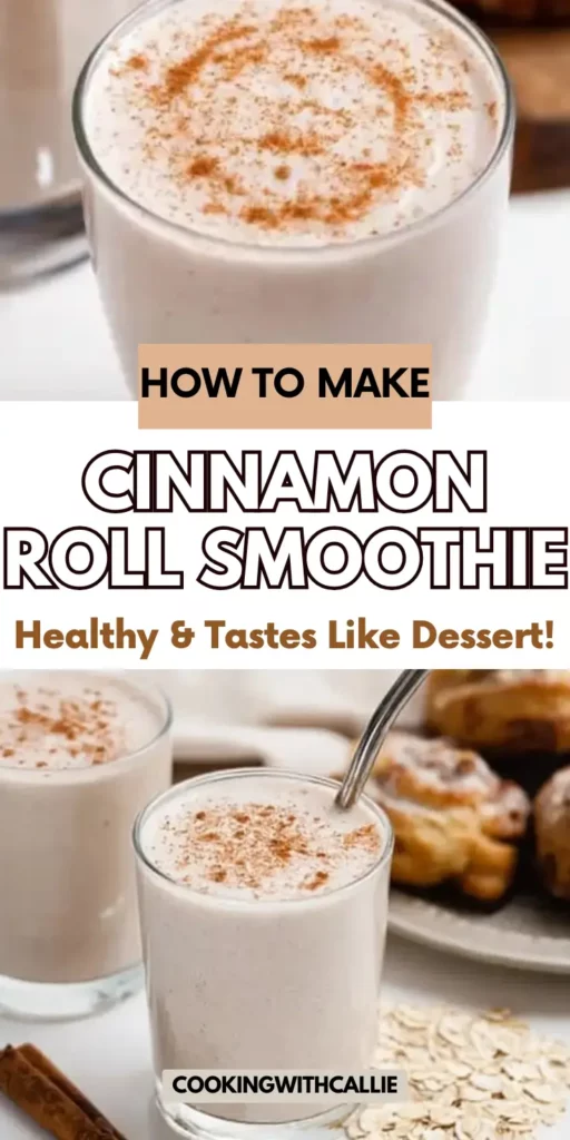 This creamy Cinnamon Roll Breakfast Smoothie tastes like your favorite bakery treat—but it’s secretly healthy! 🥄✨ Packed with oats, Greek yogurt, almond milk, banana, and cozy cinnamon spice, it's ready in 5 minutes and keeps you full all morning. Add protein powder or nuts for an extra boost. Quick, easy, and so satisfying—tap for the full recipe and blend up your new favorite breakfast! 🍌🥣

