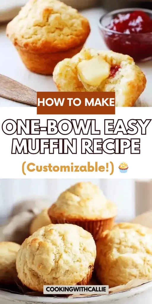 One-Bowl Easy Muffin Recipe (Customizable!) 🧁	