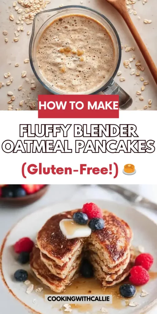 fluffy Blender Oatmeal Pancakes