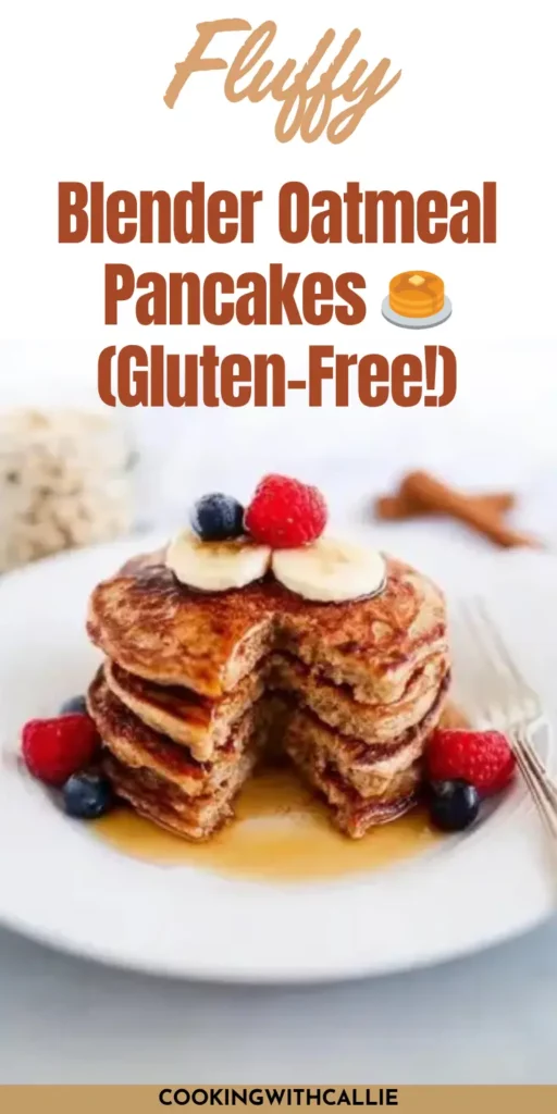fluffy Blender Oatmeal Pancakes