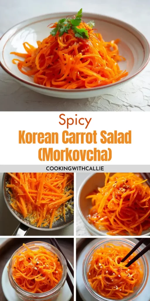 Spicy Korean Carrot Salad (Morkovcha) – Bold, Crunchy & Easy
