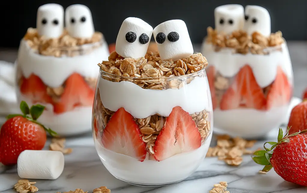 Ghostly Yogurt Parfaits