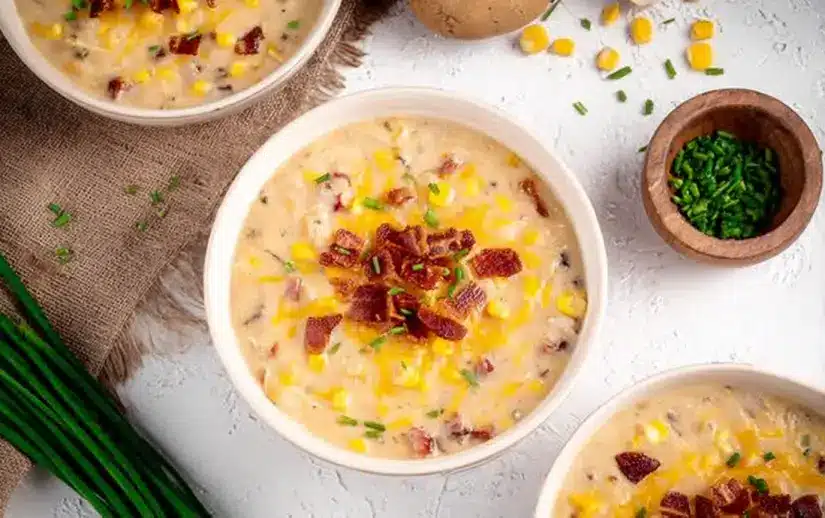One Pot Bacon Corn Chowder