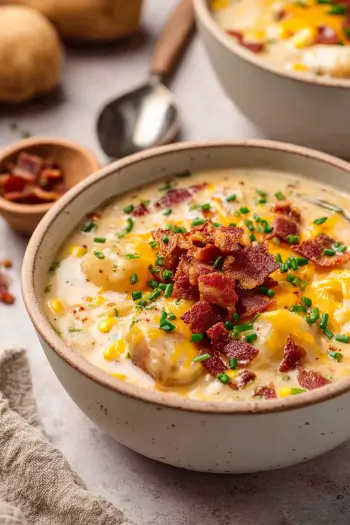 One Pot Bacon Corn Chowder
