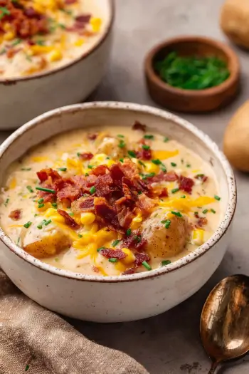 One Pot Bacon Corn Chowder