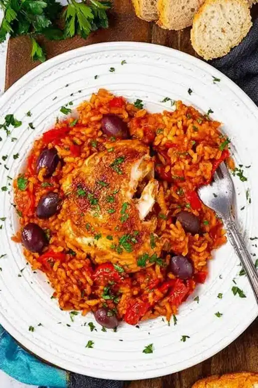 One Pot Spanish Chicken and Rice