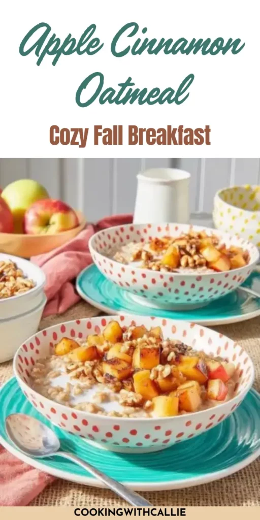 Apple Cinnamon Oatmeal