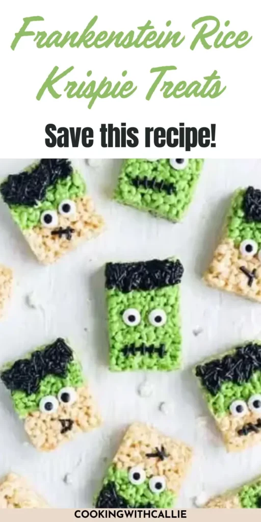 Frankenstein Rice Krispie Treats