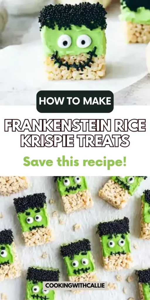 Frankenstein Rice Krispie Treats