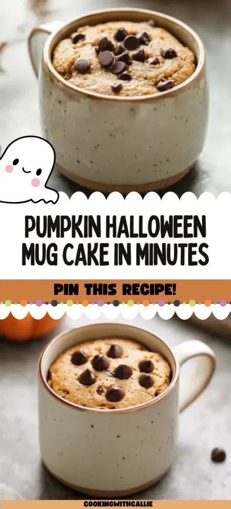 Pumpkin Halloween Mug Cake