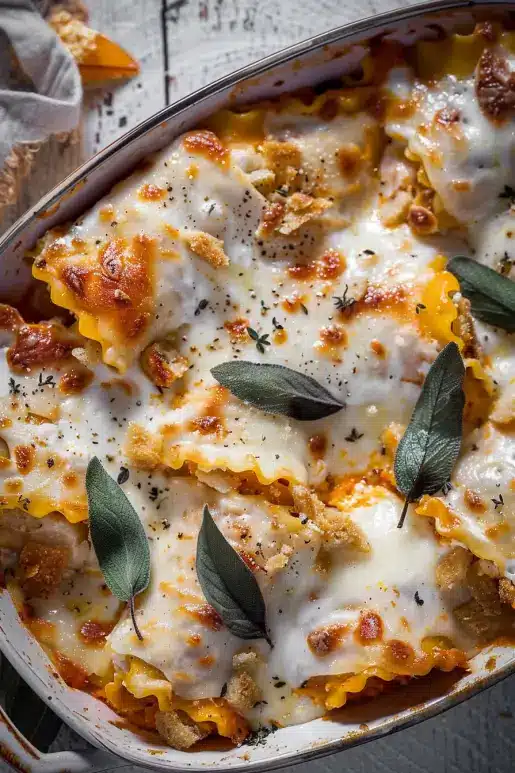 Pumpkin Lasagna Roll Ups