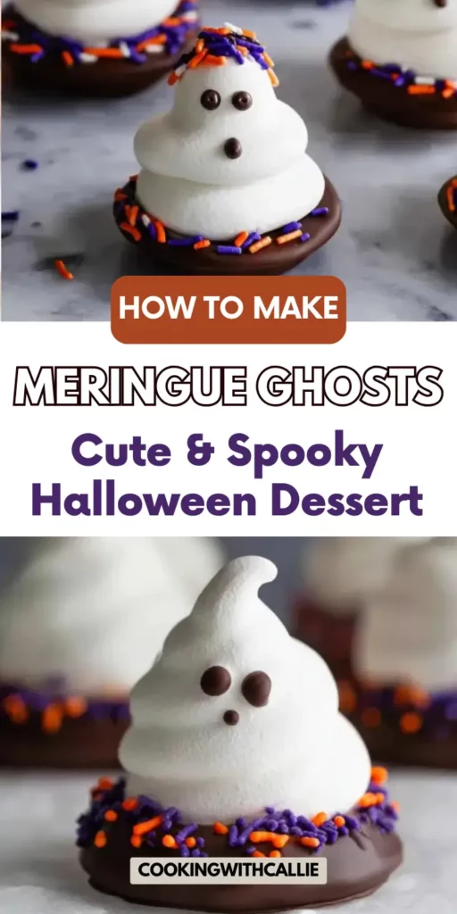 Halloween Meringue Ghosts