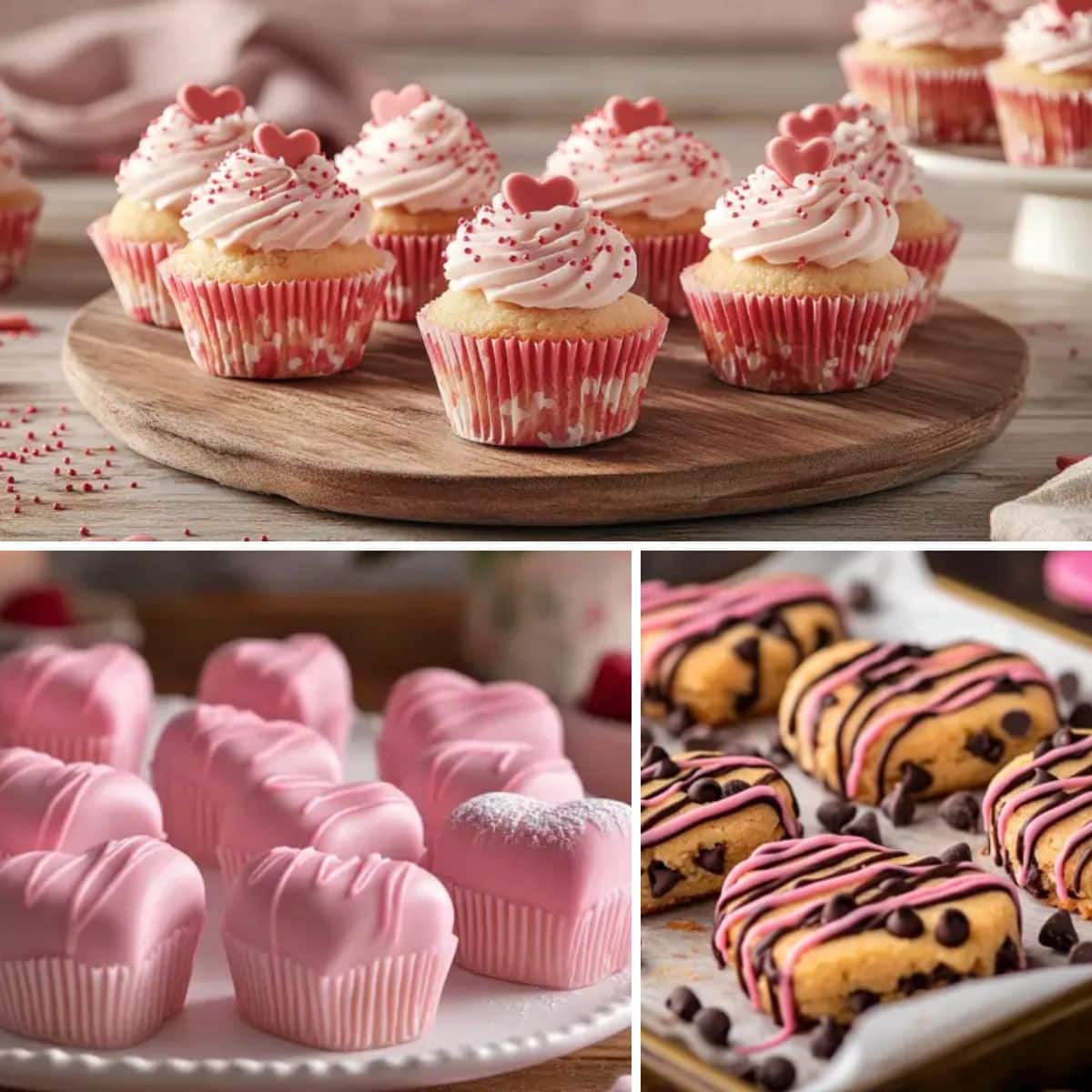 Heart-shaped treats for Valentine's Day